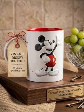 Collectible 3D raised Disney Mickey Mouse
Jerry Leigh MUG Red & White Like New